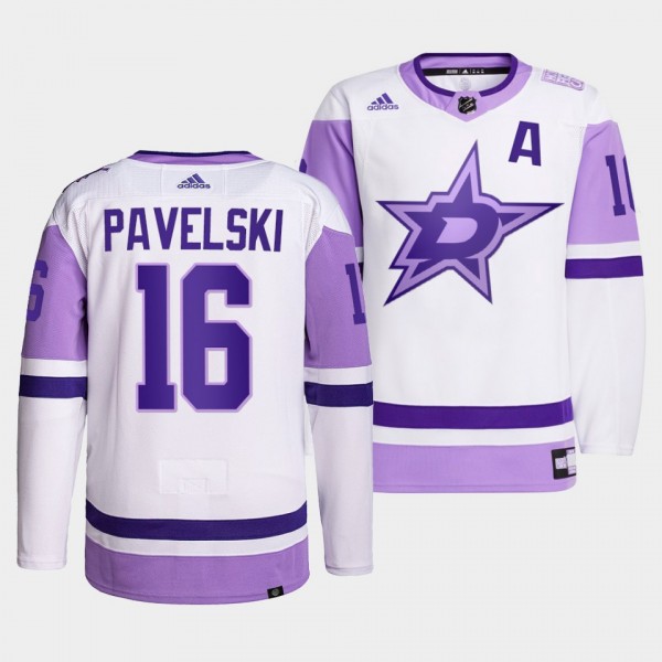 Dallas Stars Joe Pavelski 2021 HockeyFightsCancer ...