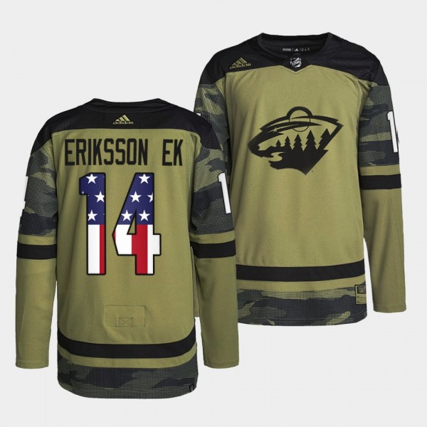 Joel Eriksson Ek Minnesota Wild Military Appreciat...