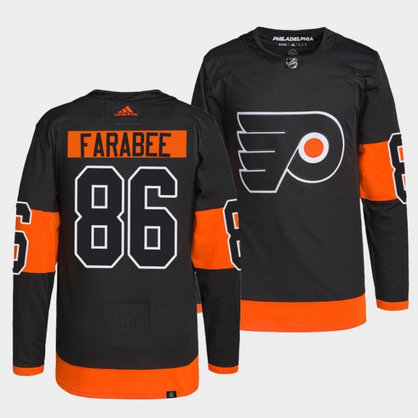 Flyers Alternate Joel Farabee #86 Black Jersey Pri...