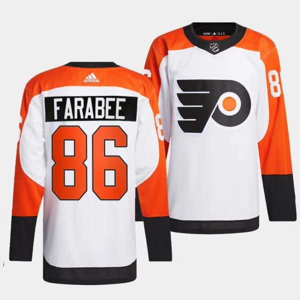 Philadelphia Flyers 2023-24 Authentic Joel Farabee #86 White Jersey Away