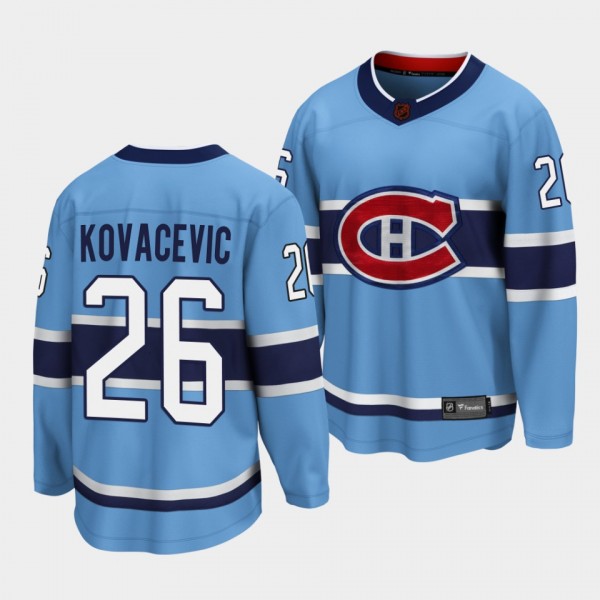 Johnathan Kovacevic Montreal Canadiens Special Edition 2.0 2022 Blue Jersey #26 Breakaway Player