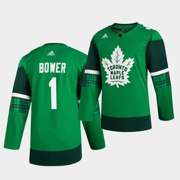 Johnny Bower Maple Leafs 2020 St. Patrick's Day Gr...