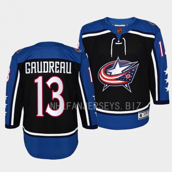 Columbus Blue Jackets 2022 Special Edition 2.0 Johnny Gaudreau #13 Youth Navy Jersey Premier