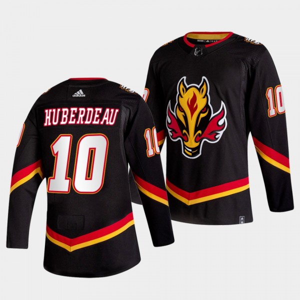 Calgary Flames Jonathan Huberdeau 2022-23 Alternate #10 Black Jersey Authentic