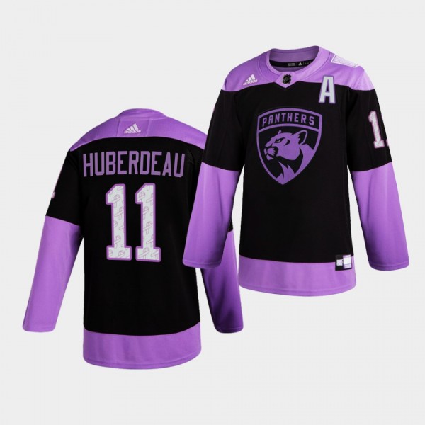 Florida Panthers Jonathan Huberdeau HockeyFightsCancer Jersey Purple Authentic