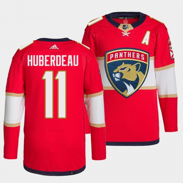 Jonathan Huberdeau Panthers Home Red Jersey #11 Primegreen Authentic Pro