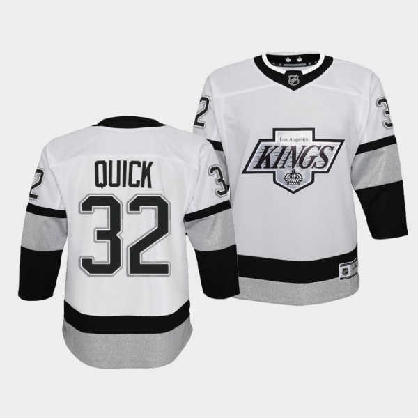 Jonathan Quick Youth Jersey Kings Alternate White Prime Jersey