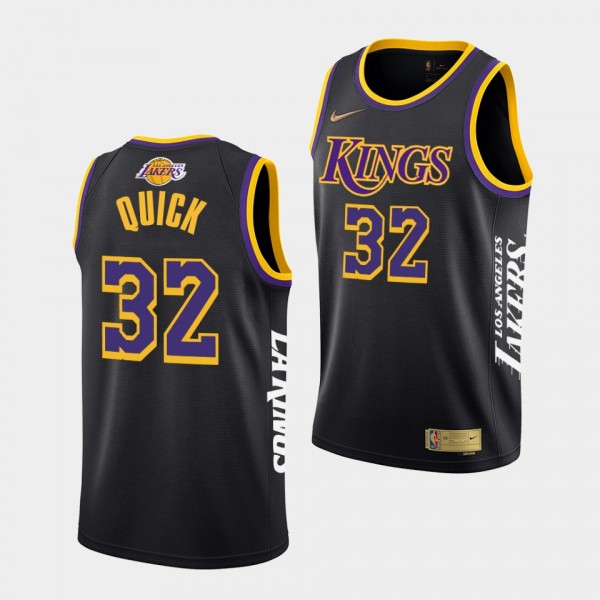 Jonathan Quick Kings #32 Lakers Night Jersey Black...