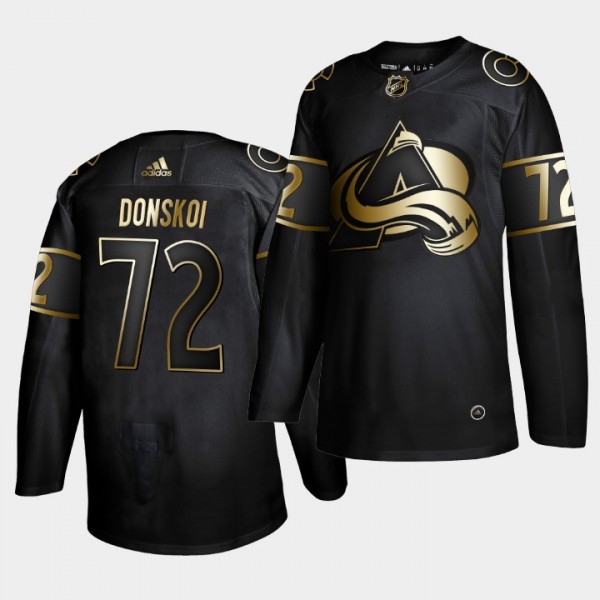 Joonas Donskoi #72 Avalanche Golden Edition Black ...