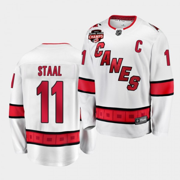 Hurricanes Jordan Staal 2021 Central Division Champions White Jersey