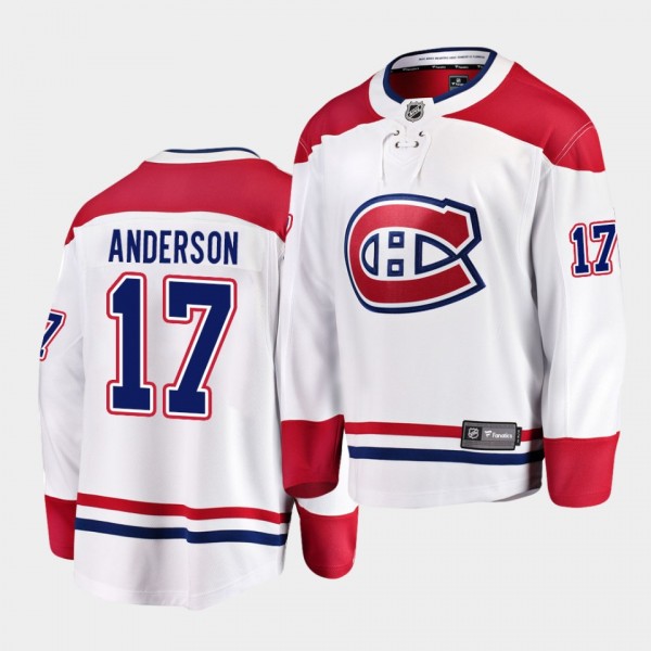 Josh Anderson Montreal Canadiens 2020-21 Away Men ...