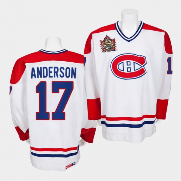 Josh Anderson Montreal Canadiens Heritage Classic White Vintage Jersey