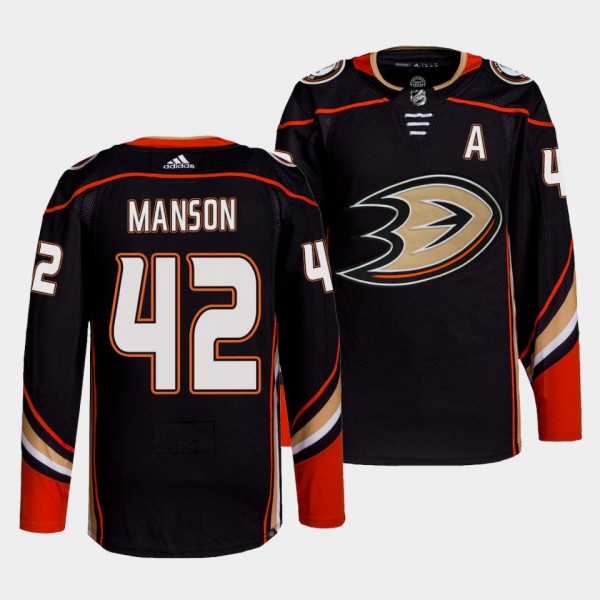 Ducks Home Josh Manson #42 Black Jersey Authentic ...
