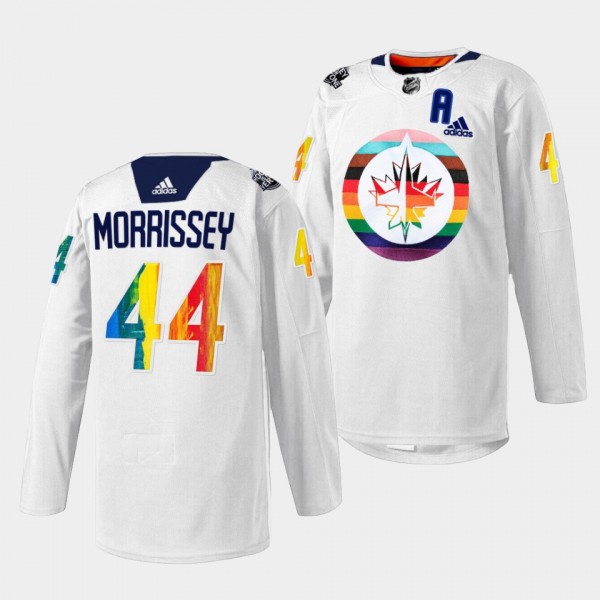 Winnipeg Jets 2023 Pride Night Josh Morrissey #44 ...