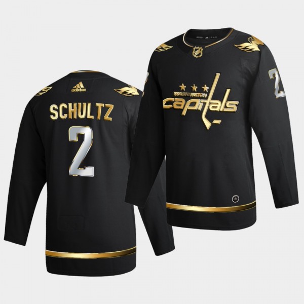 Washington Capitals Justin Schultz 2020-21 Golden Edition Limited Authentic Black Jersey