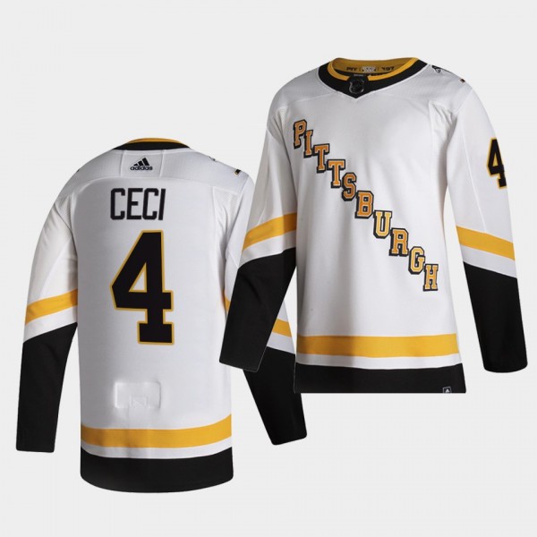 Justin Schultz #4 Penguins 2020-21 Reverse Retro Fourth Authentic White Jersey