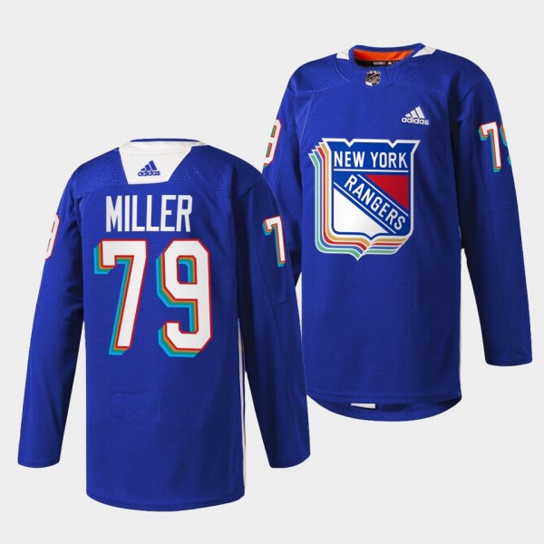 New York Rangers K'Andre Miller Pride Night #79 Ro...