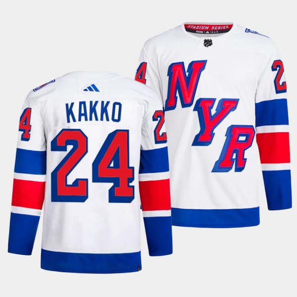Kaapo Kakko 2024 NHL Stadium Series Authentic Player New York Rangers #24 White Jersey Primegreen
