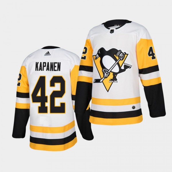 Kasperi Kapanen #42 Penguins 2020-21 Away Authenti...