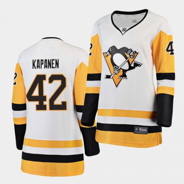 Kasperi Kapanen Penguins #42 2020-21 Away Breakaway Player Women Jersey