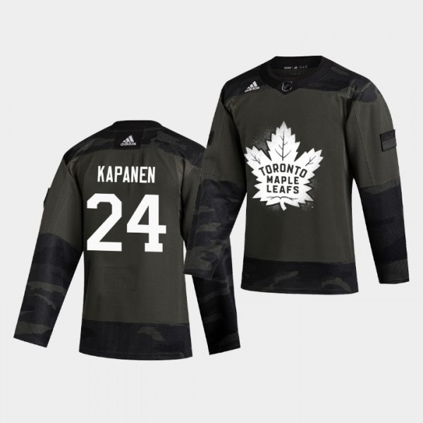 Kasperi Kapanen Maple Leafs #24 Authentic Armed Special Forces Jersey