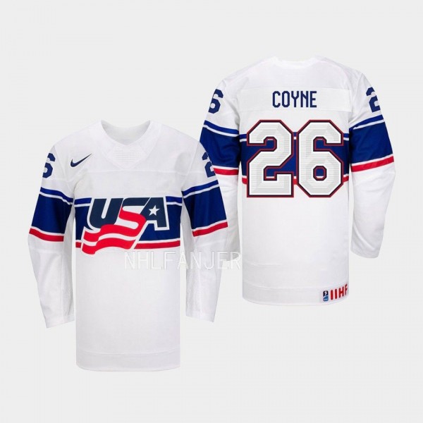 USA Hockey IIHF Kendall Coyne #26 White Jersey Hom...