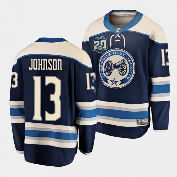 Kent Johnson Columbus Blue Jackets 2021 NHL Draft Jersey Alternate Blue
