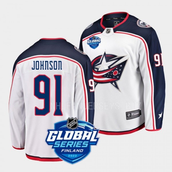 Kent Johnson Columbus Blue Jackets 2022 NHL Global...