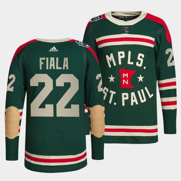 Kevin Fiala #22 Wild 2022 Winter Classic Authentic Green Jersey