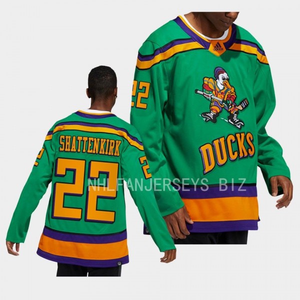 Mighty Ducks Kevin Shattenkirk Anaheim Ducks Green...