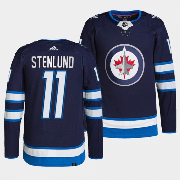 Kevin Stenlund Jets 2022 Primegreen Authentic Navy Jersey #11 Home