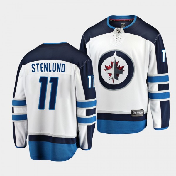 Kevin Stenlund Winnipeg Jets 2022 Away White Break...