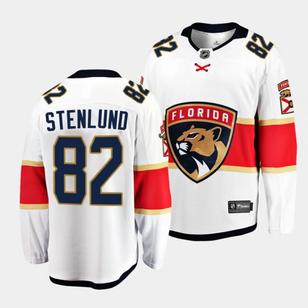 Florida Panthers Kevin Stenlund Away White Breakaw...