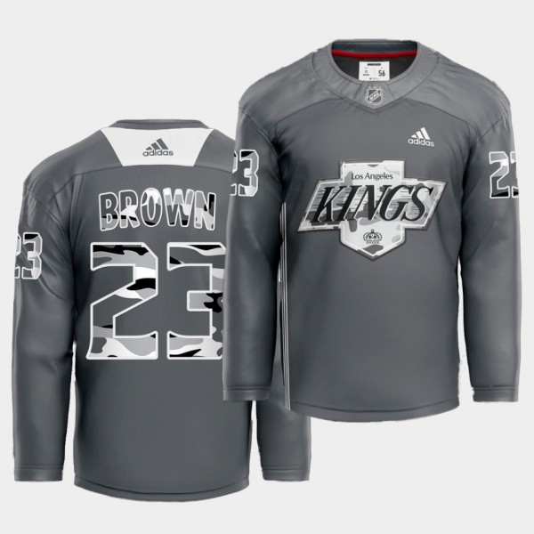 LA Kings X Undefeated Dustin Brown #23 Gray Jersey...