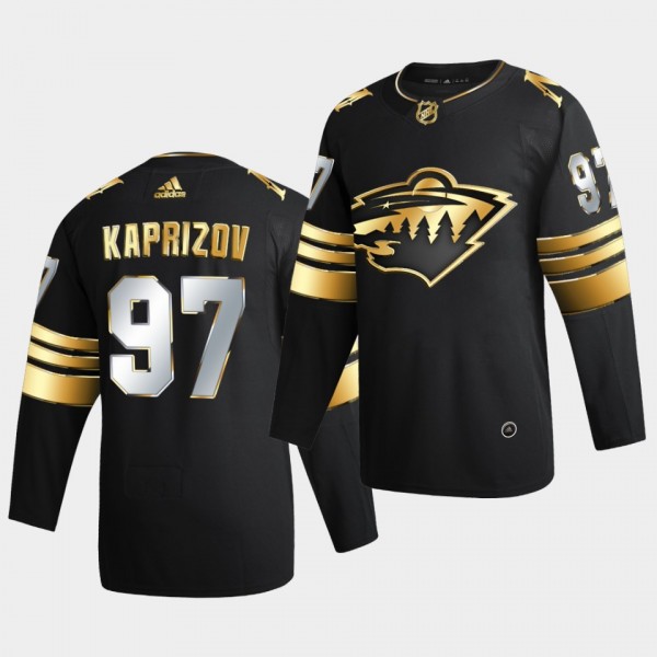 Minnesota Wild Kirill kaprizov 2021 Golden Edition Authentic Black Jersey