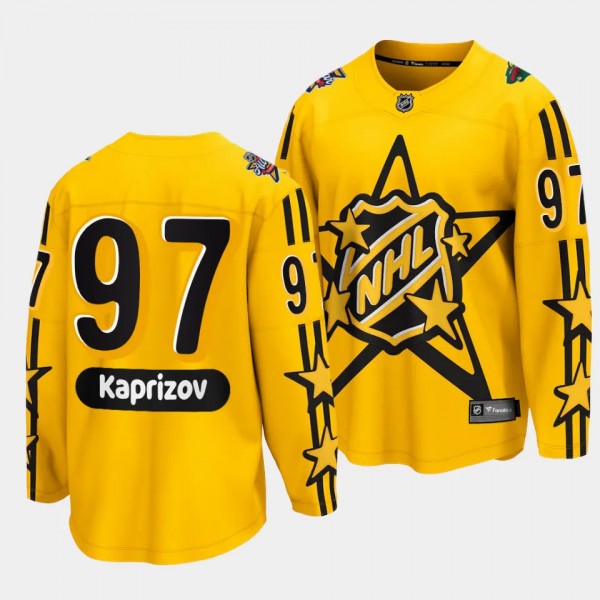 Kirill Kaprizov Minnesota Wild 2024 NHL All-Star Game Yellow #97 Breakaway Jersey Men's