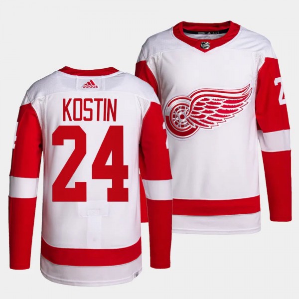Detroit Red Wings Authentic Pro Klim Kostin #24 Wh...