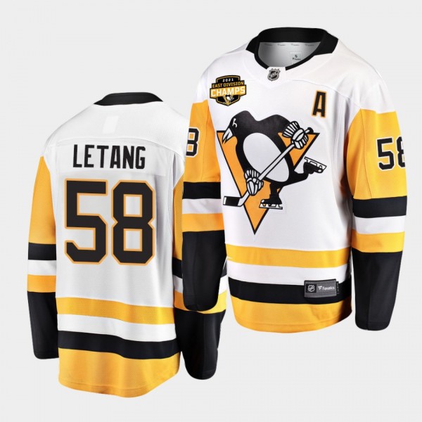 Kris Letang #58 Penguins 2021 East Division Champi...