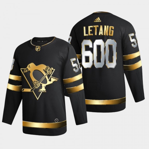 Kris Letang 600 Game Points Penguins #58 Golden Ed...