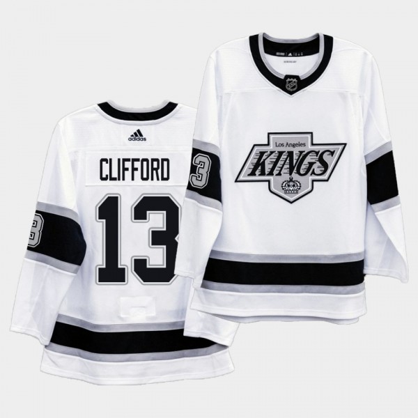 Kyle Clifford #13 Kings 2020 Heritage Throwback 90s White Jersey