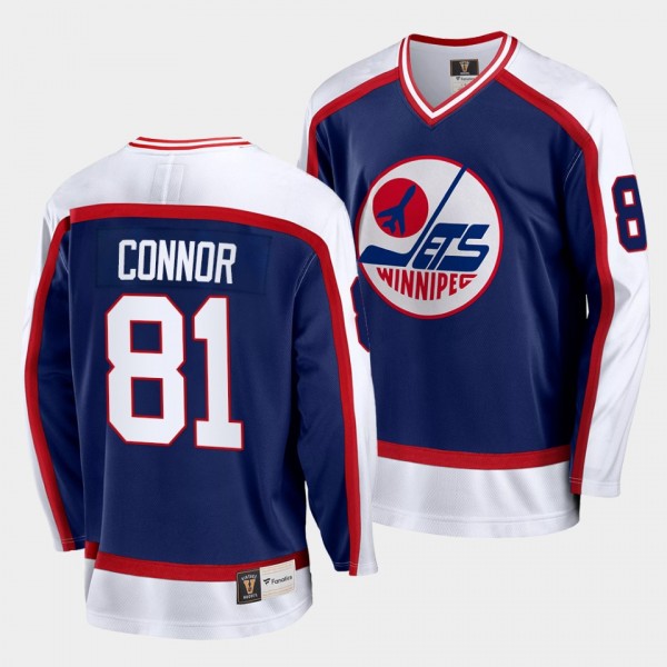 Kyle Connor Winnipeg Jets Vintage Blue Jersey Replica