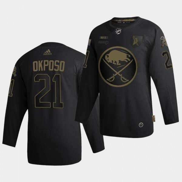 Kyle Okposo #21 Sabres 2020 Salute To Service Auth...