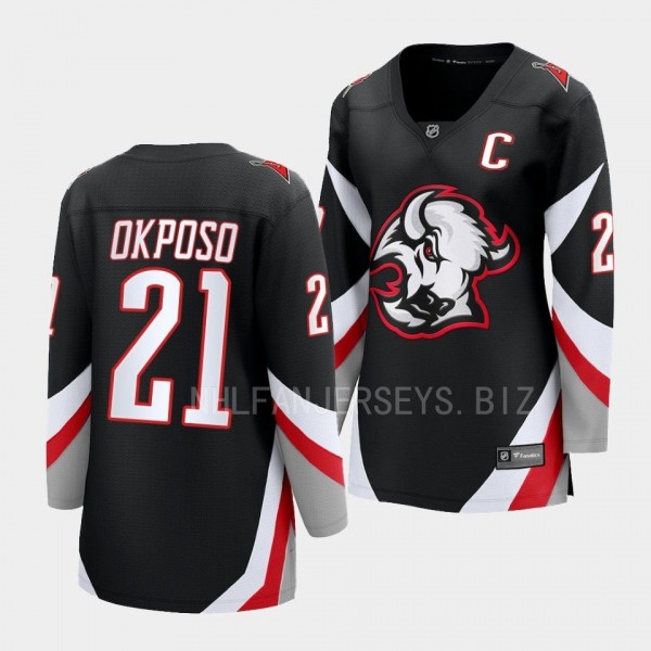 Kyle Okposo Buffalo Sabres 2022-23 Goathead Alternate Women Premier 21 Jersey Breakaway Player
