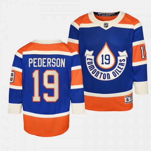 Edmonton Oilers #19 Lane Pederson 2023 NHL Heritag...