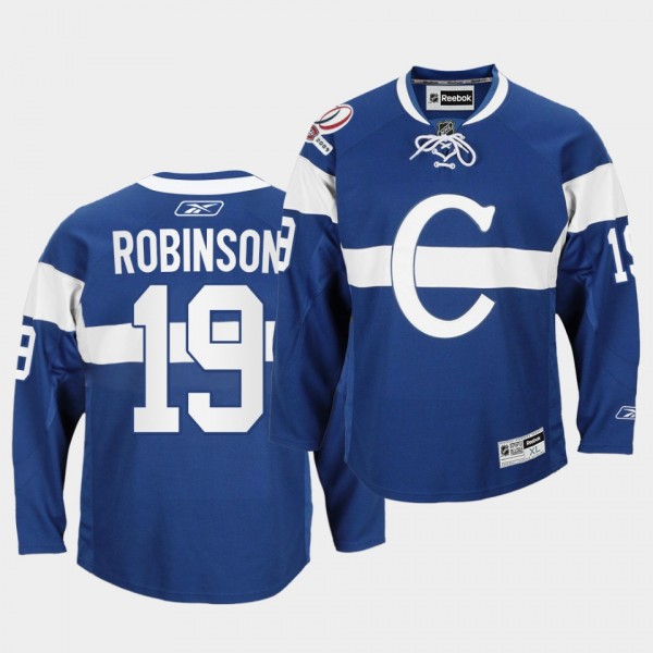 Larry Robinson Montreal Canadiens 100th Anniversary Celebration Blue Throwback Jersey