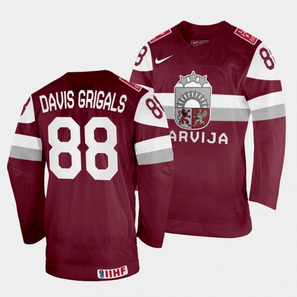 Gustavs Davis Grigals 2022 IIHF World Championship...