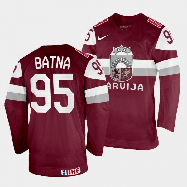 Oskars Batna 2022 IIHF World Championship Latvia H...