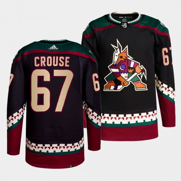 Lawson Crouse #67 Coyotes Home Black Jersey 2021-2...