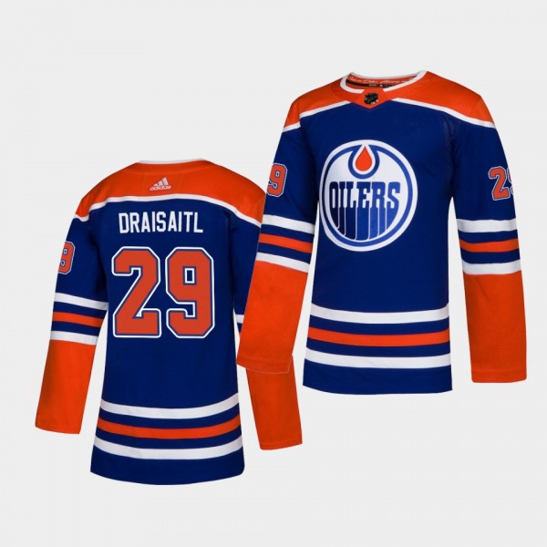 Leon Draisaitl #29 Oilers 2019 Alternate Authentic...