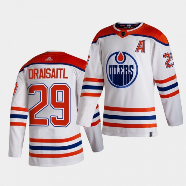 Edmonton Oilers 2021 Reverse Retro Leon Draisaitl ...
